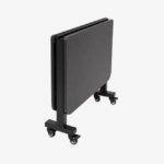 Table pliante compacte avec roulettes