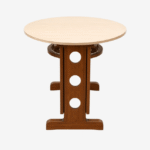 Table ronde design en bois
